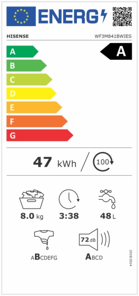 LAVADORA HISENSE WF3M841BWIES